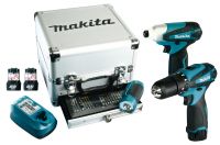 S10 MAKITA DK1485DW2K  Combo-Kit 10,8 V Schlagbohr-+Schlagschrauber inkl.